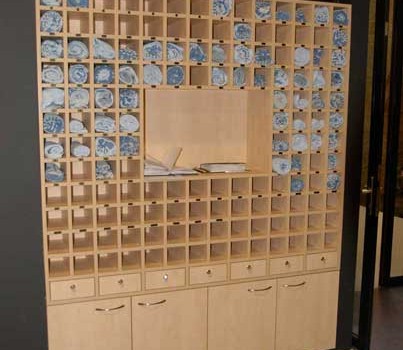 Handdoekenkast voor een fysiotherapiepraktijk,